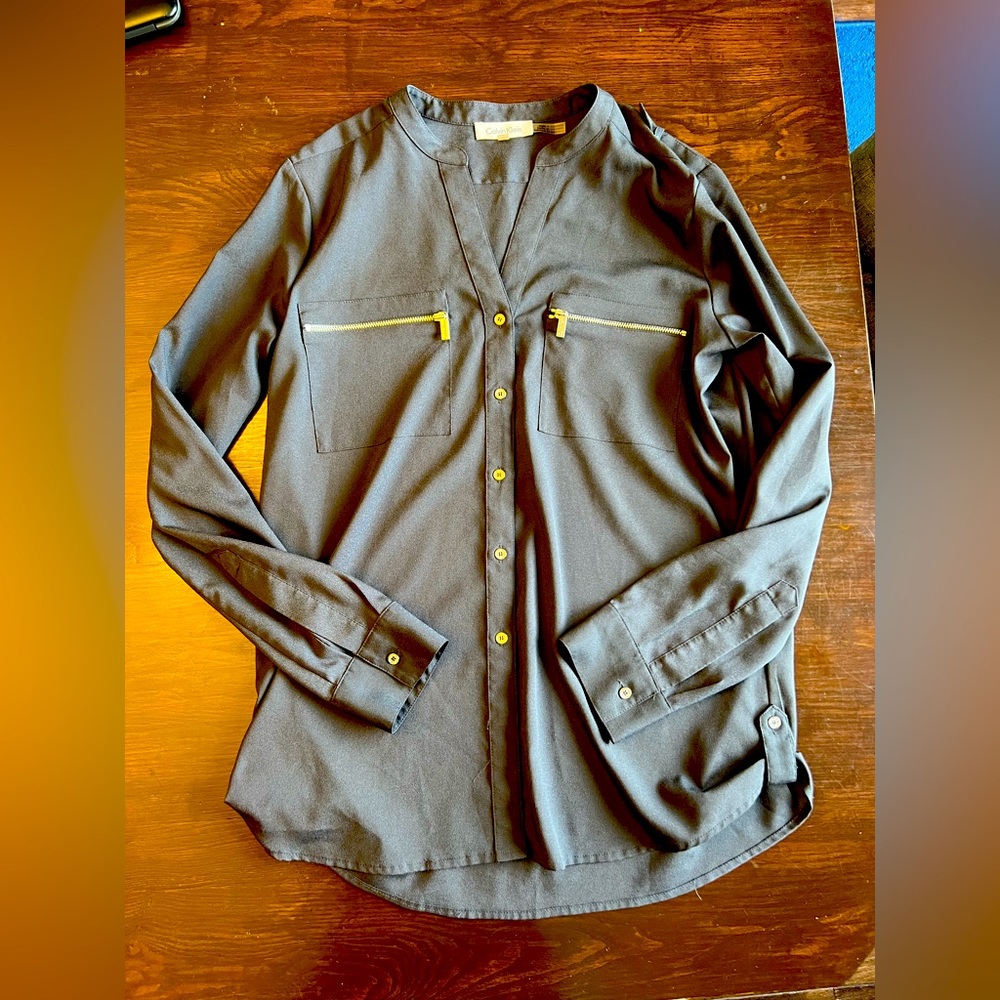 Calvin Klein utility blouse